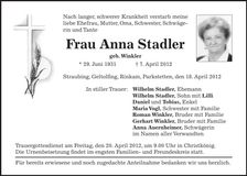 Traueranzeige  