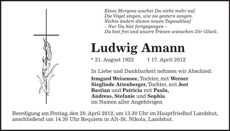 Traueranzeige  