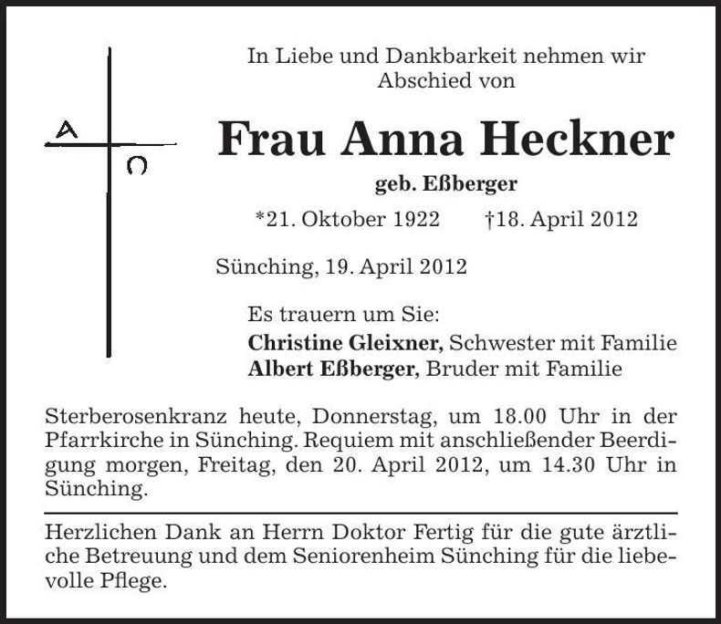 Traueranzeige  