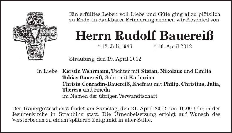 Traueranzeige  