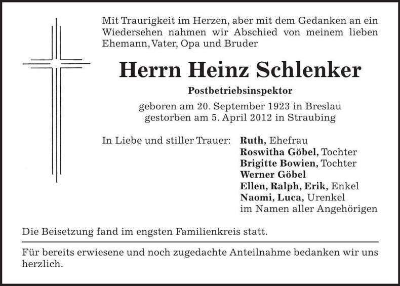 Traueranzeige  