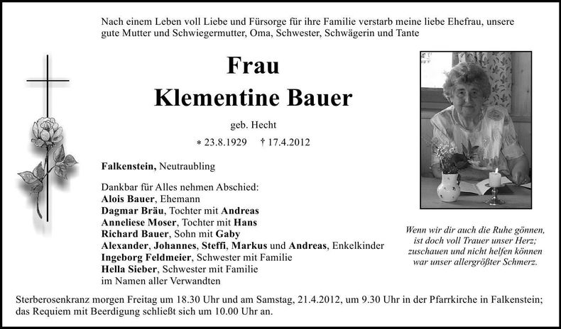 Traueranzeige  