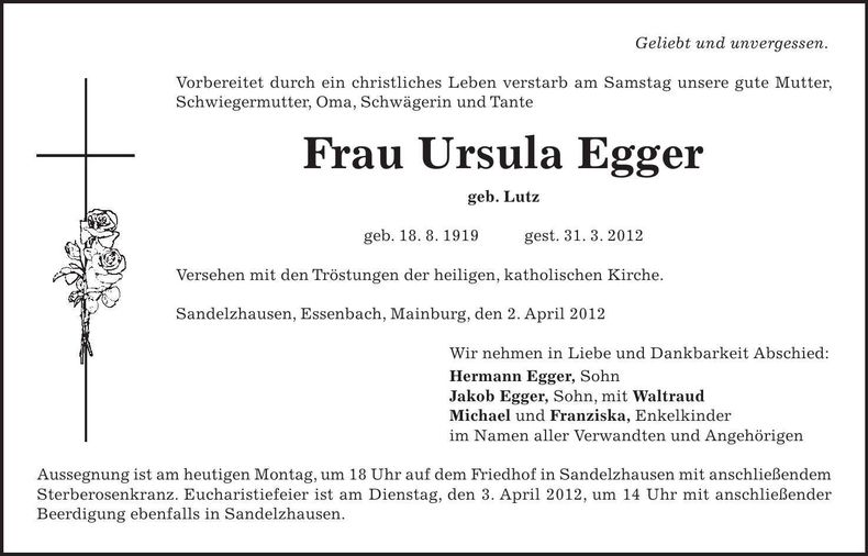 Traueranzeige  