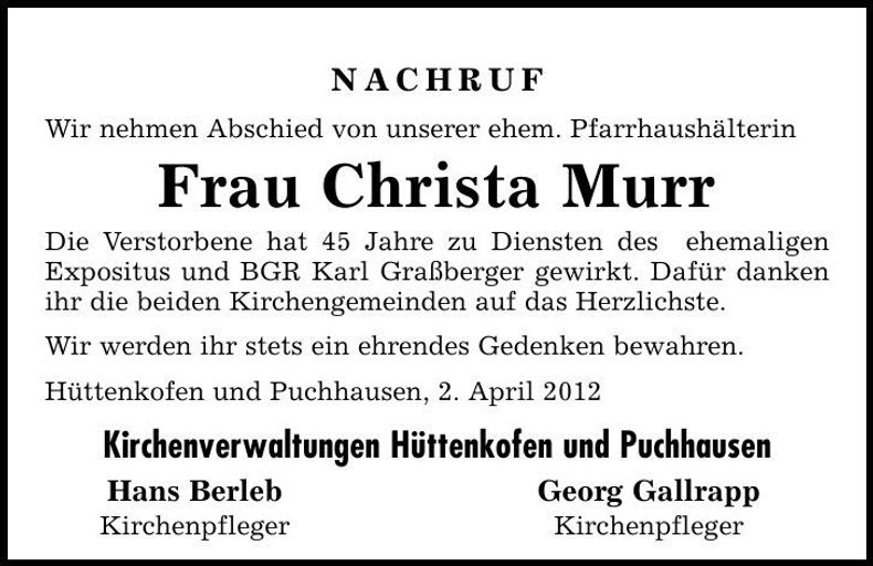 Traueranzeige  