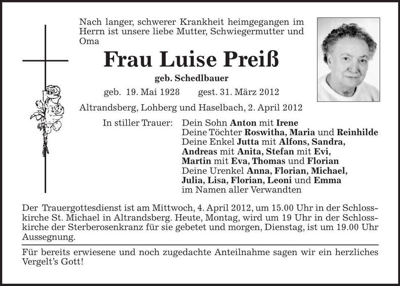 Traueranzeige  