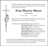 Traueranzeige  