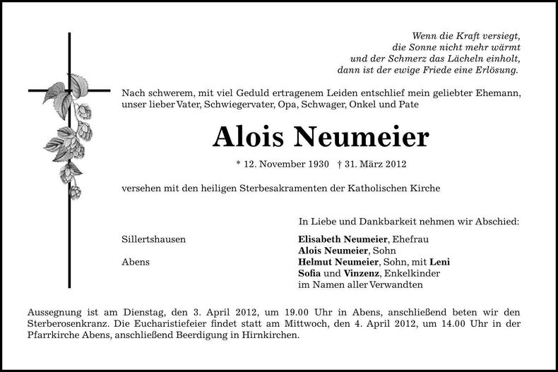 Traueranzeige  