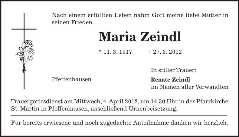 Traueranzeige  