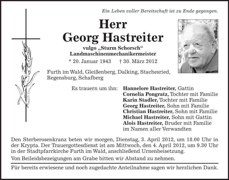 Traueranzeige  