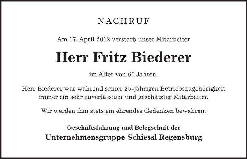 Traueranzeige  