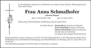 Traueranzeige  