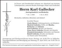 Traueranzeige  