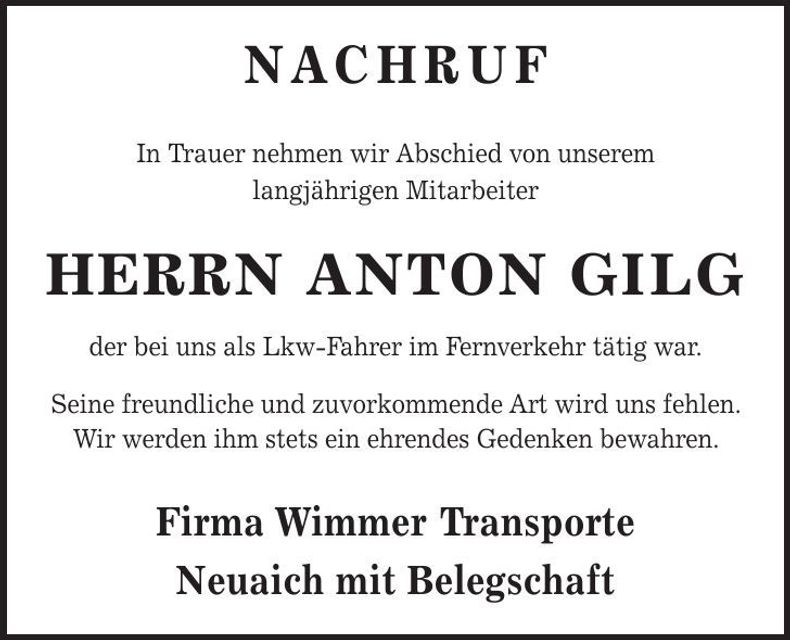 Traueranzeige  