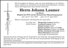 Traueranzeige  