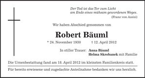 Traueranzeige  