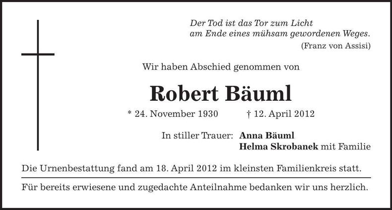 Traueranzeige  