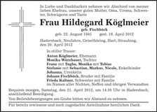 Traueranzeige  
