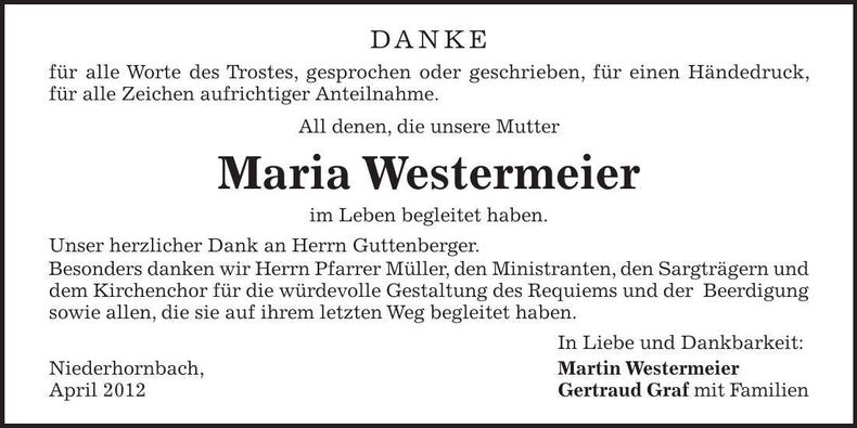 Traueranzeige  