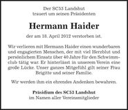 Traueranzeige  