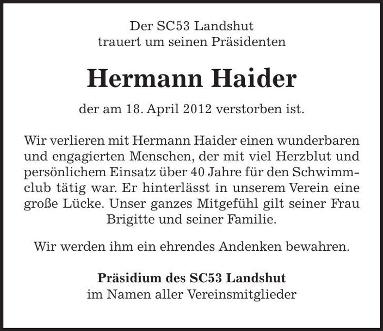 Traueranzeige  