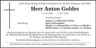 Traueranzeige  