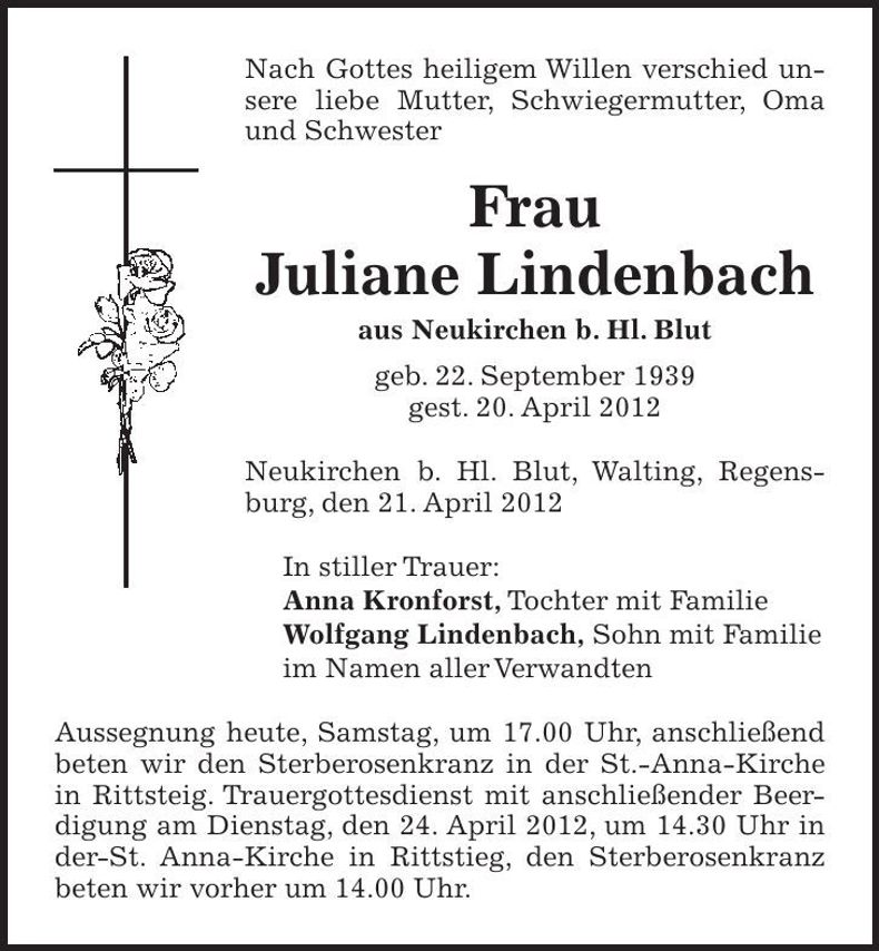 Traueranzeige  