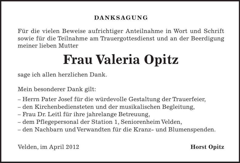 Traueranzeige  