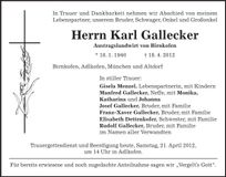 Traueranzeige  