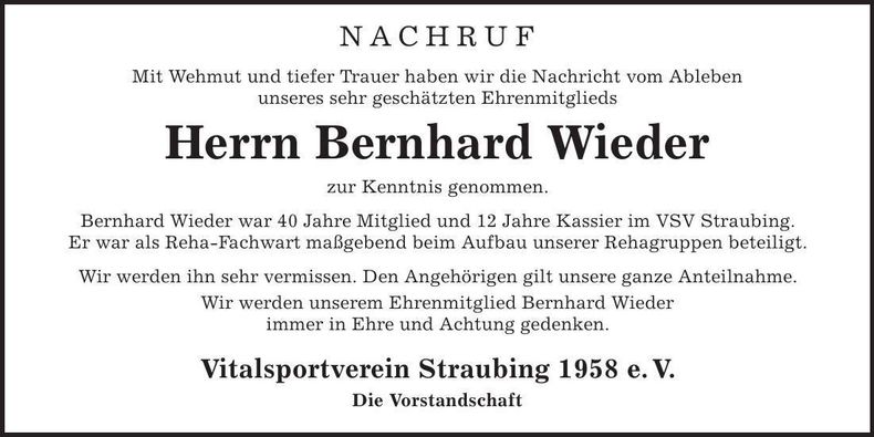 Traueranzeige  