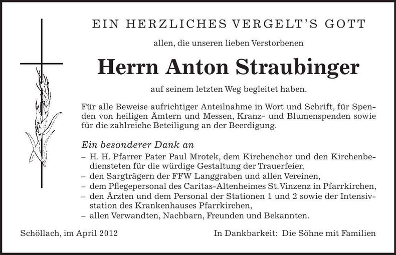 Traueranzeige  