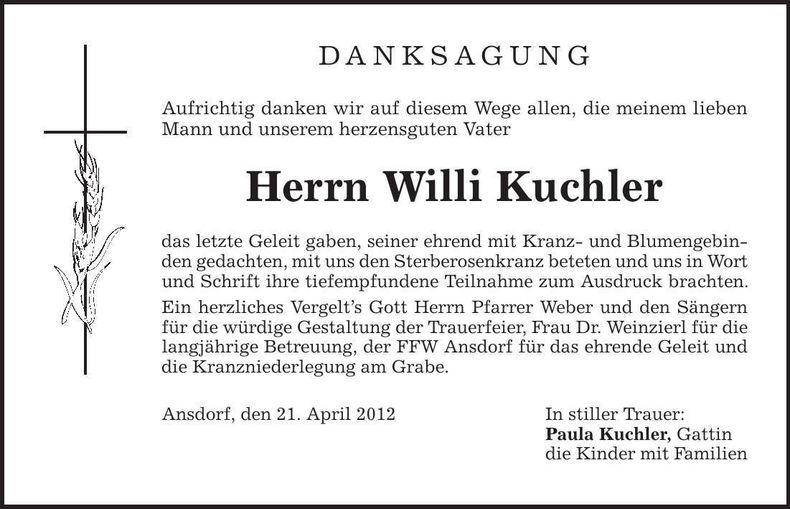 Traueranzeige  