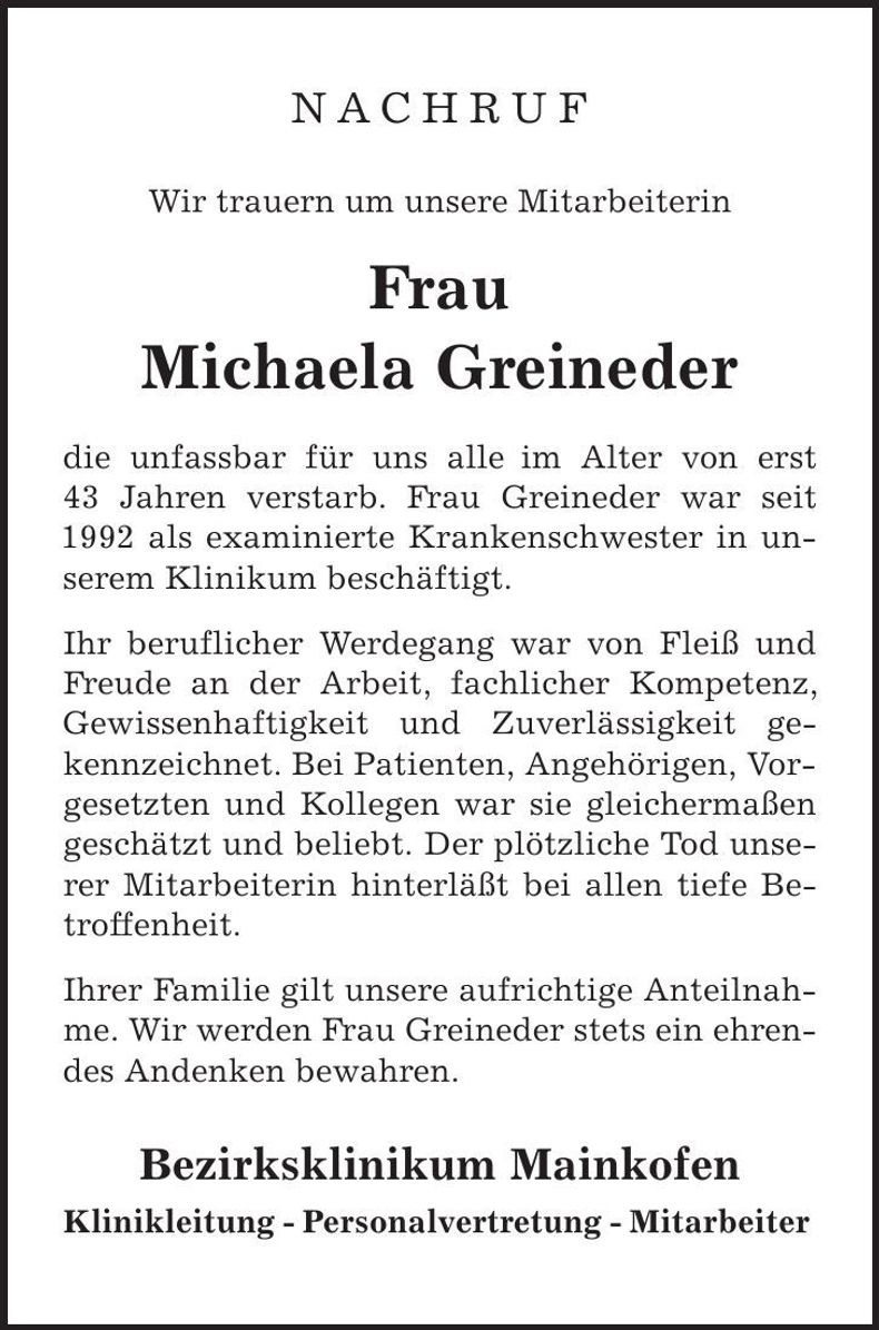 Traueranzeige  