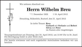 Traueranzeige  