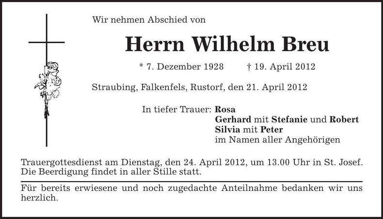 Traueranzeige  