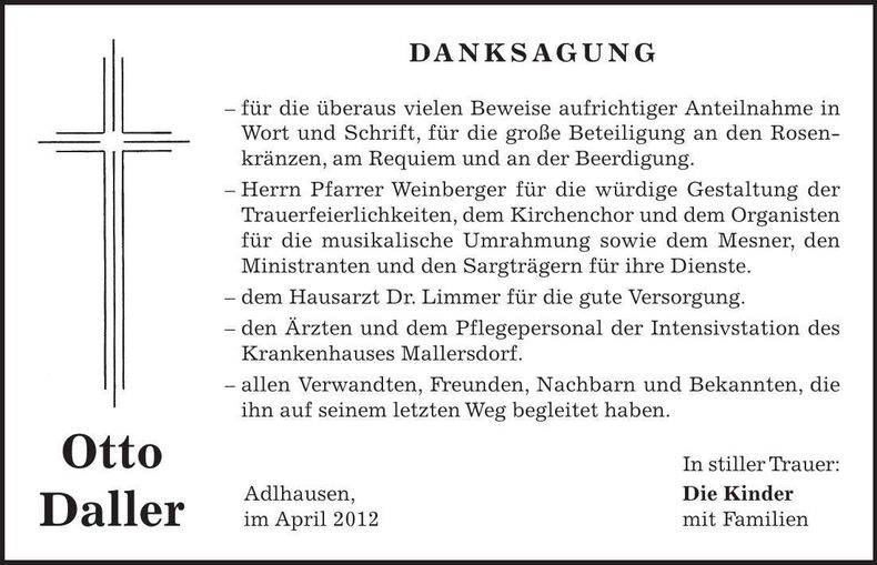 Traueranzeige  