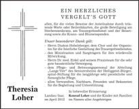 Traueranzeige  