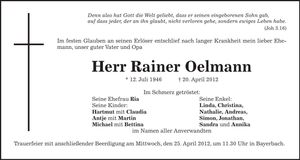 Traueranzeige  