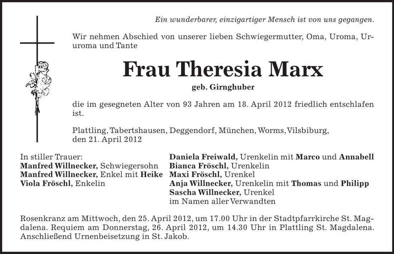 Traueranzeige  