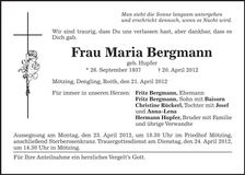 Traueranzeige  