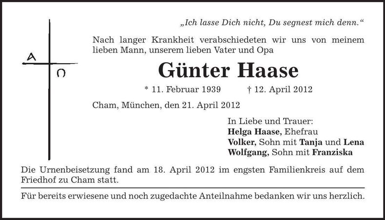 Traueranzeige  