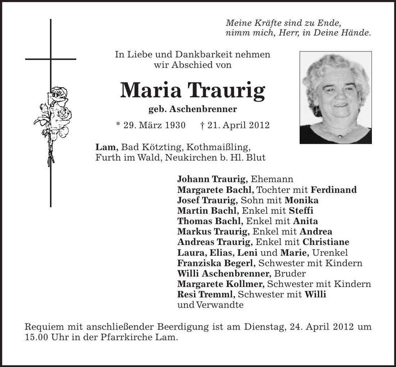 Traueranzeige  