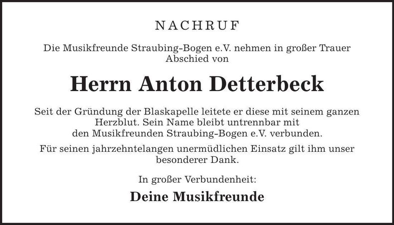 Traueranzeige  