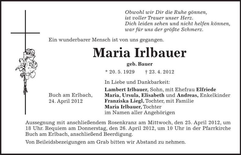 Traueranzeige  