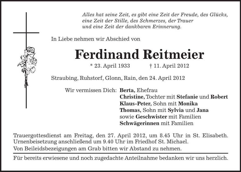 Traueranzeige  