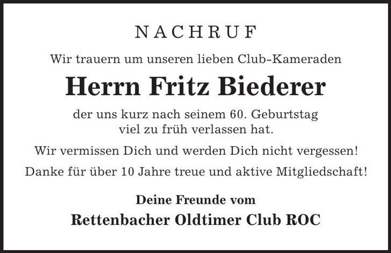 Traueranzeige  