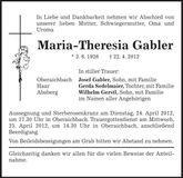 Traueranzeige  