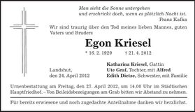 Traueranzeige  