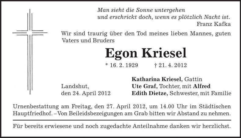 Traueranzeige  