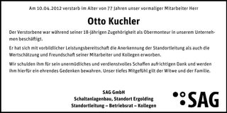 Traueranzeige  