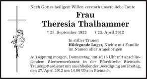 Traueranzeige  